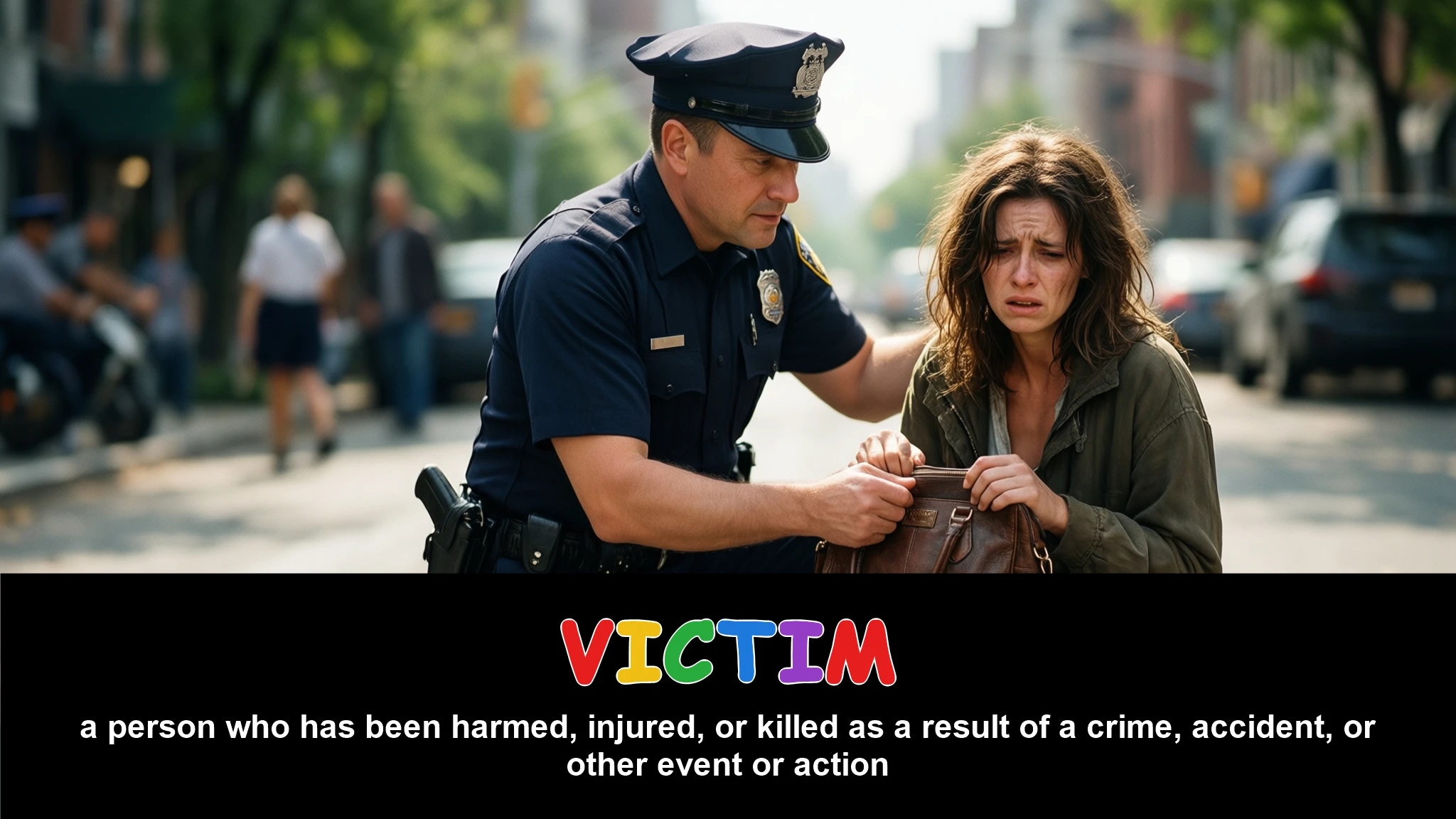 English Illustration for victim